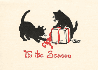 彡 [Cadeautopic] Secret Santa/Newyear 2020 Saturn-press-wrap-cats-letterpress-holiday-cards-at-luxe-paperie-2